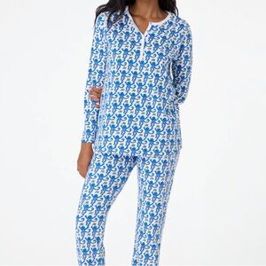 Roller Rabbit Blue Monkey Pajamas